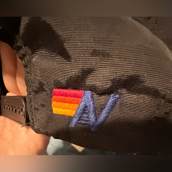 ‼️RARE‼️?AVIATOR NATION??NWT? LOGO RAINBOW—VINTAGE NYLON TRUCKER HAT in Black main image 7